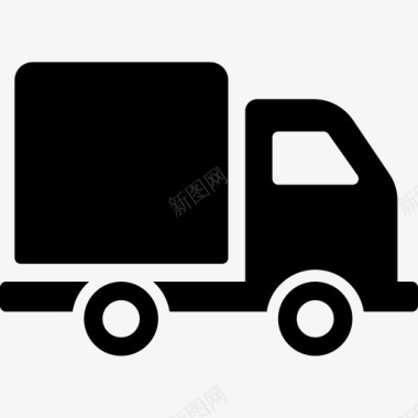送货卡车运输物流配送图标图标