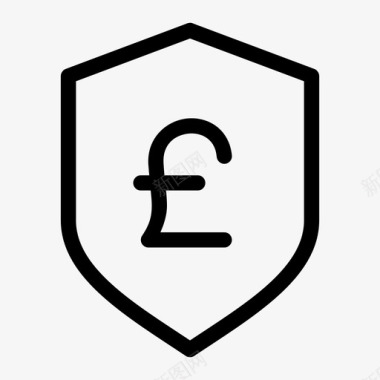 安全英镑激增资金流图标图标