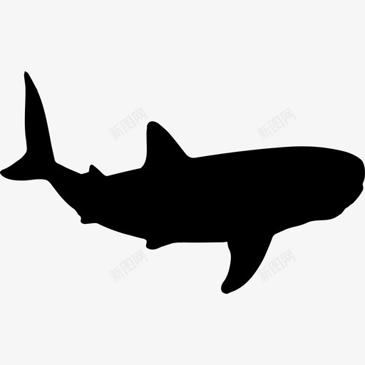 鲸鲨形状动物动物王国图标svg_新图网 https://ixintu.com 动物 动物王国 鲸鲨形状