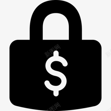 货币安全锁定工具交易图标图标