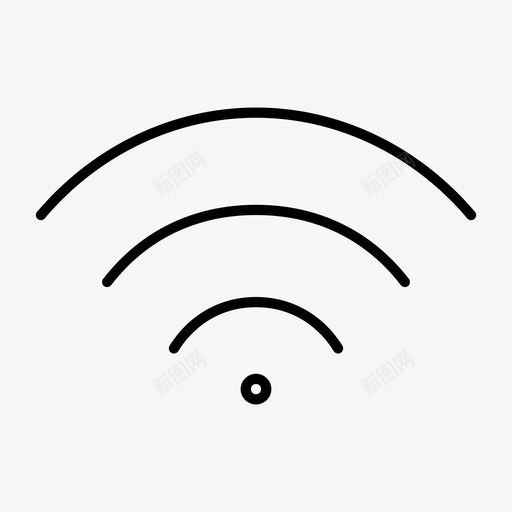 wifi信号强在线满图标svg_新图网 https://ixintu.com wifi信号强 互联网 发射 在线 指示灯稀薄 接收 波 满 网络