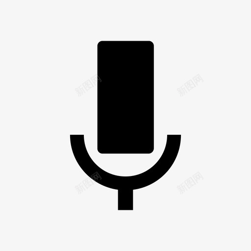 麦克风微型麦克风音频图标svg_新图网 https://ixintu.com 微型麦克风音频 麦克风