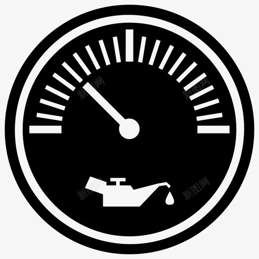 油表油标测量图标svg_新图网 https://ixintu.com 信息 指示器 显示件 汽车仪表 油标 油表 测量