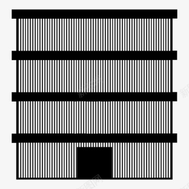 建筑摩天大楼办公楼图标图标