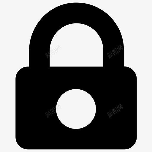 锁安全保护图标svg_新图网 https://ixintu.com 保护 关闭 威慑 安全 密码 扣 私人 象形图 锁 锁定