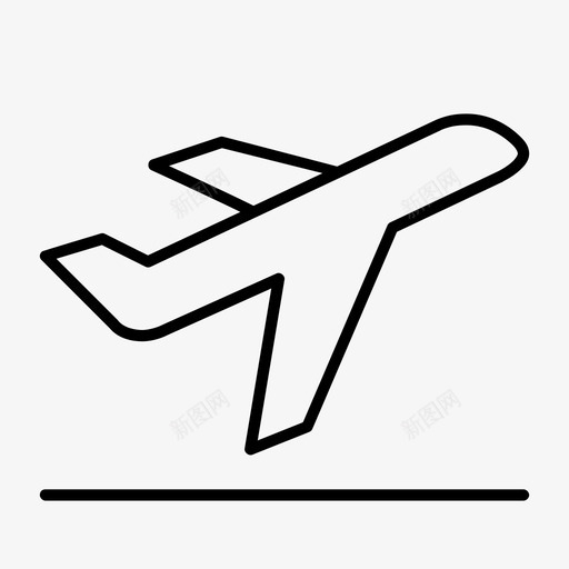 起飞计划飞行图标svg_新图网 https://ixintu.com 到达 机场 航空公司 计划 起飞 飞机 飞行