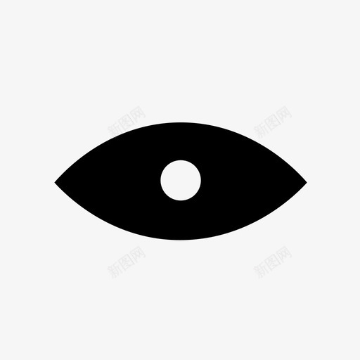 眼睛看睁开眼睛图标svg_新图网 https://ixintu.com 光学 可见性 密码 斜视 查看 看 眼睛 睁开眼睛