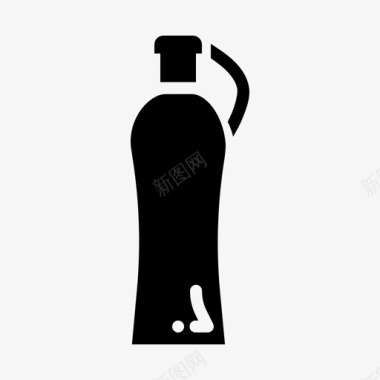 水瓶运动吸管图标图标