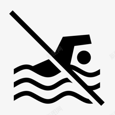 禁止游泳出售禁止图标图标