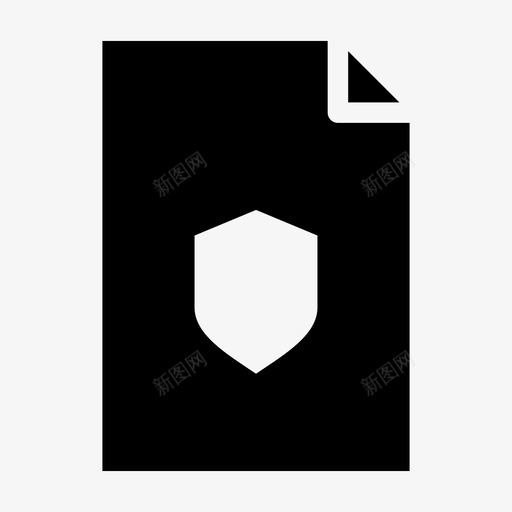 文件安全屏蔽安全图标svg_新图网 https://ixintu.com 办公室外围设备 办公文具 受保护 安全 屏蔽 文件 文件安全 文本 纸张 设备