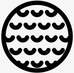 九个洞高尔夫球球沙坑图标高清图片