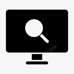 智能电视显示器搜索数据处理智能电视图标高清图片