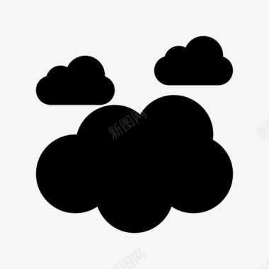 云天气水图标图标