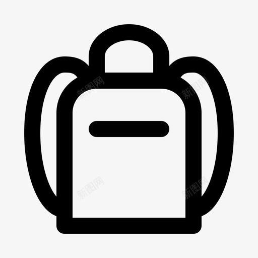 背包包携带图标svg_新图网 https://ixintu.com 包 商店 度假 携带 旅行 背包