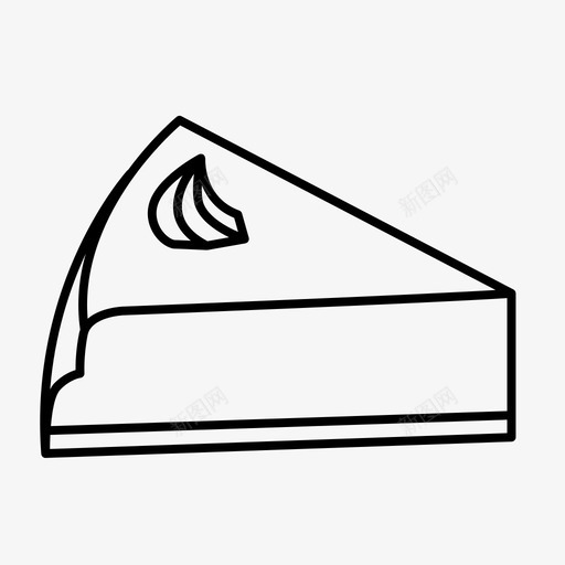 柠檬馅饼切片展示片图标svg_新图网 https://ixintu.com 切片 展示片 材料 柠檬馅饼 物品 甜食 蛋糕 项目 食物