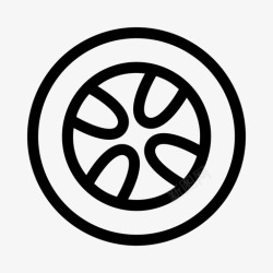 飞机轮胎轮胎汽车比赛图标高清图片