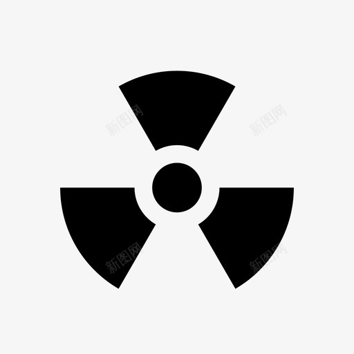 辐射警告远离辐射图标svg_新图网 https://ixintu.com 公共标志 危险 有毒 能量 致命 警告 辐射 辐射警告 远离