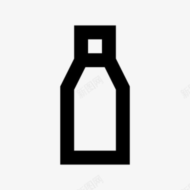 油瓶美容和水疗系列图标图标