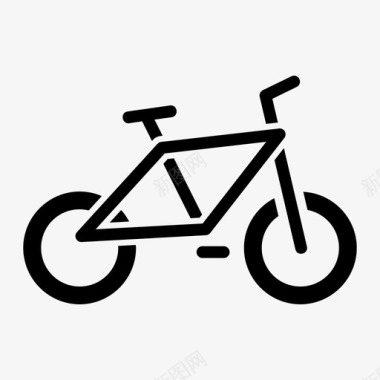 自行车两轮车旅行者图标图标