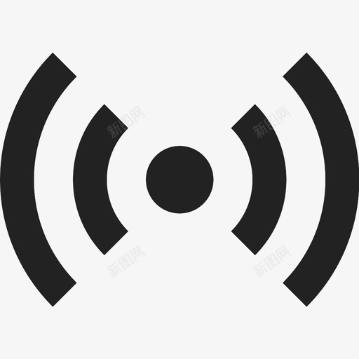 wifi警报广播图标svg_新图网 https://ixintu.com wifi wifi信号 互联网 传输 信号 广播 数据 警报 通信