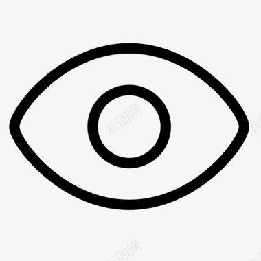 眼睛视觉可见性图标图标