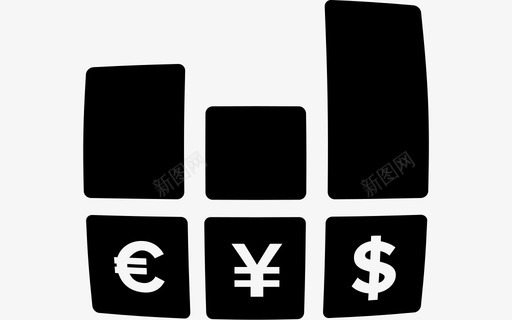 银行1货币图标svg_新图网 https://ixintu.com 1 专业领域 外汇 市场 货币 金融 银行