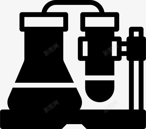 配制科学研究图标svg_新图网 https://ixintu.com 化学 实验 实验室 烧杯 烧瓶 知识 研究 科学 科学固体 试管 配制