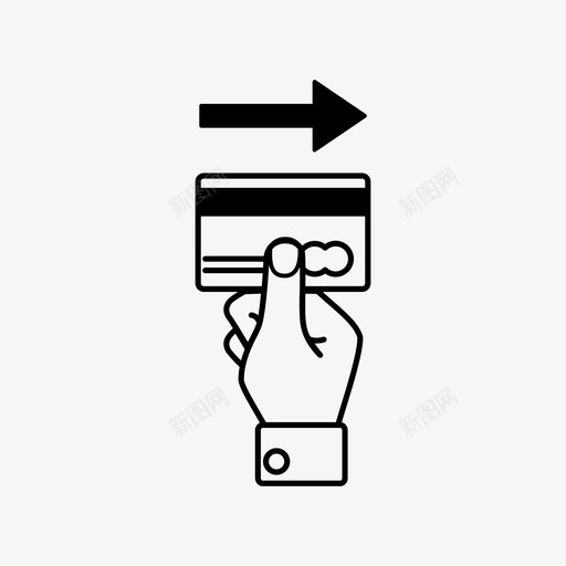 信用卡插页购物收据图标svg_新图网 https://ixintu.com 付款 信用卡 信用卡插页 借记卡 刷卡机 帐单 收据 购物