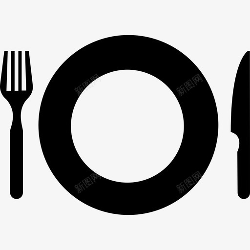 餐盘带餐叉和餐刀从顶视图看图标svg_新图网 https://ixintu.com 从顶视图看 厨房 工具和用具 带餐叉和餐刀 餐盘
