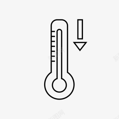 温度计寒冷最新技术图标图标