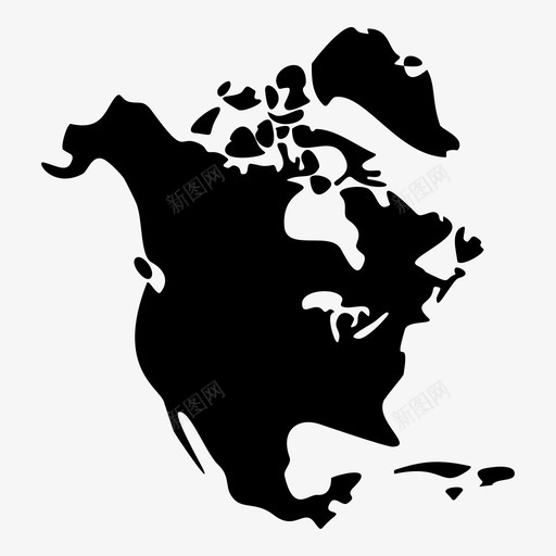 北美潮流图标svg_新图网 https://ixintu.com 世界地图 加拿大 北美 地图 墨西哥 智能手机 最新技术 流 潮 美国