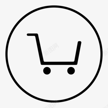 购物车网上付款无需购买空购物车图标图标