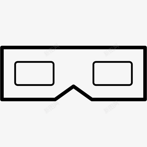 3d眼镜视觉眼镜图标svg_新图网 https://ixintu.com 3d眼镜 电影 电影玩具 电影院 眼镜 视觉 配件