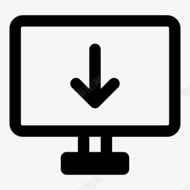 监视器屏幕通知个人电脑图标图标