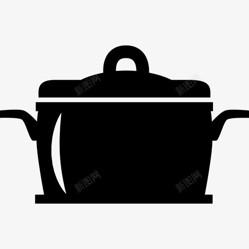带盖的厨房碗工具和用具图标svg_新图网 https://ixintu.com 工具和用具 带盖的厨房碗
