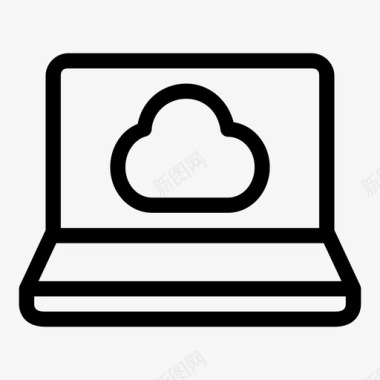 笔记本云1云服务图标图标