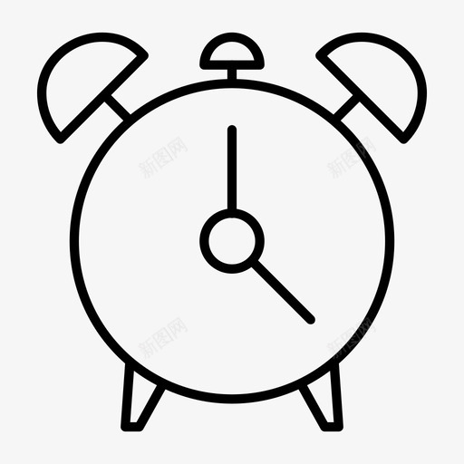闹钟计时器日程表图标svg_新图网 https://ixintu.com 唤醒 工具 提醒 日程表 计时器 闹钟