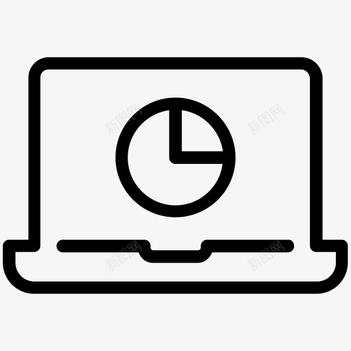 条形图统计演示图标svg_新图网 https://ixintu.com 图表 技术 数据 条形图 演示 笔记本电脑 统计 设备