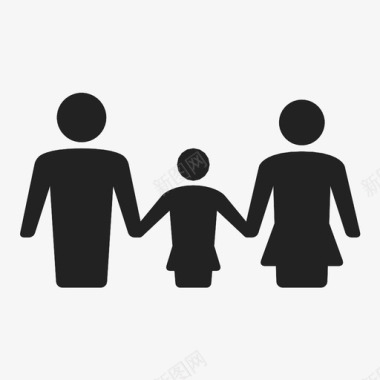 家庭关系人图标图标
