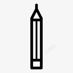 学校品宣铅笔绘画物品图标高清图片