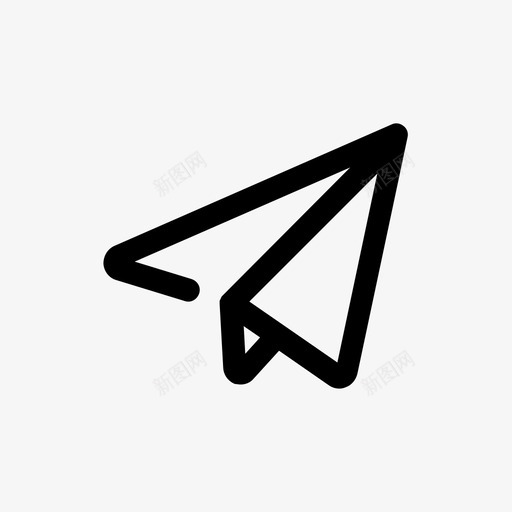 发送纸飞机消息图标svg_新图网 https://ixintu.com 上传 信件 发送 消息 电子邮件 纸飞机 给 转发 迷你线图标第一卷 邮件 飞行
