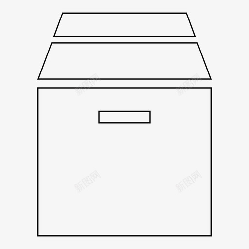 纸箱箱包装存放图标svg_新图网 https://ixintu.com 箱包装存放 纸箱