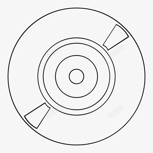 黑胶唱片唱片专辑图标svg_新图网 https://ixintu.com 唱片专辑 黑胶唱片