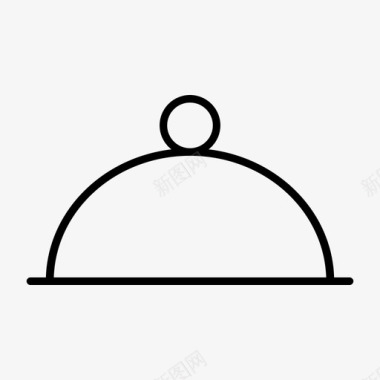 cloche服务餐厅图标图标