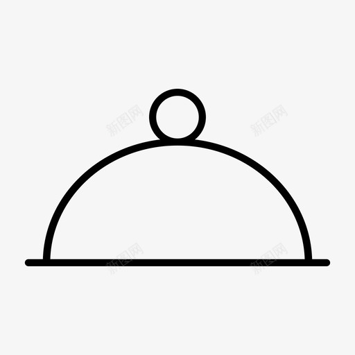 cloche服务餐厅图标svg_新图网 https://ixintu.com cloche 圈 服务 服务员 盖子 菜 酒店 食物薄 餐厅