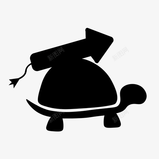 火箭乌龟图标svg_新图网 https://ixintu.com 火箭乌龟