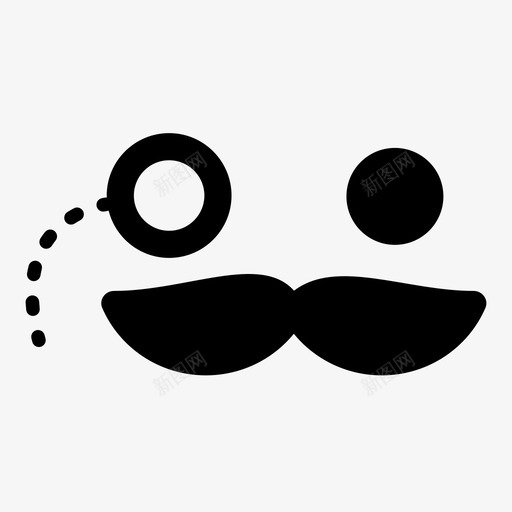 古色古香的绅士脸图标svg_新图网 https://ixintu.com 古色古香的绅士脸