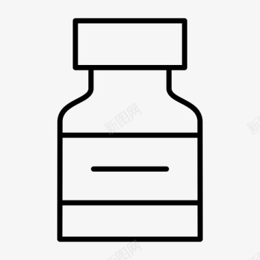 药瓶包装药品图标图标