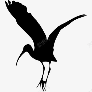 鸟鹳形状动物动物王国图标图标