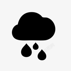 重云雨水风暴图标高清图片